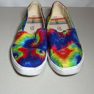 Toms Tie Dye Sneakers Woman's Size 10